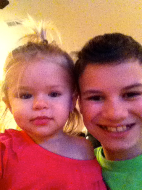 K Bear and Andrew's self portrait