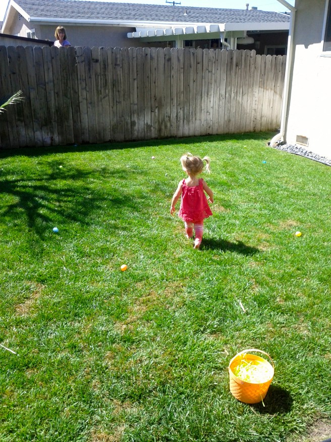 Neighbor Christine wanted in on the action