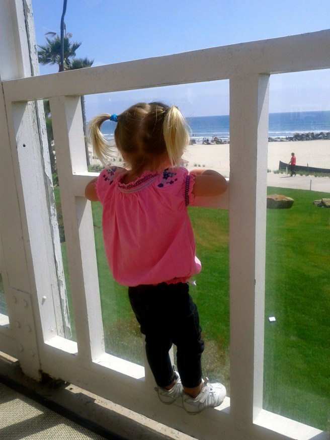 Checking out the Coronado beach view