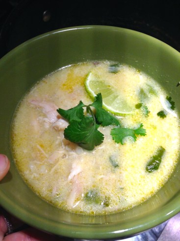 Coconut curry thai chicken soup